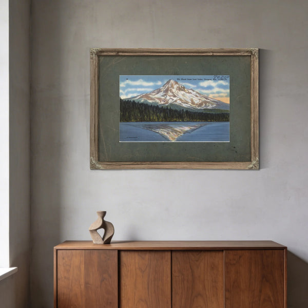 Mt Hood From Lost Lake Oregon Alt 11225 Ft'1 — vintage wall art by Bella Frye