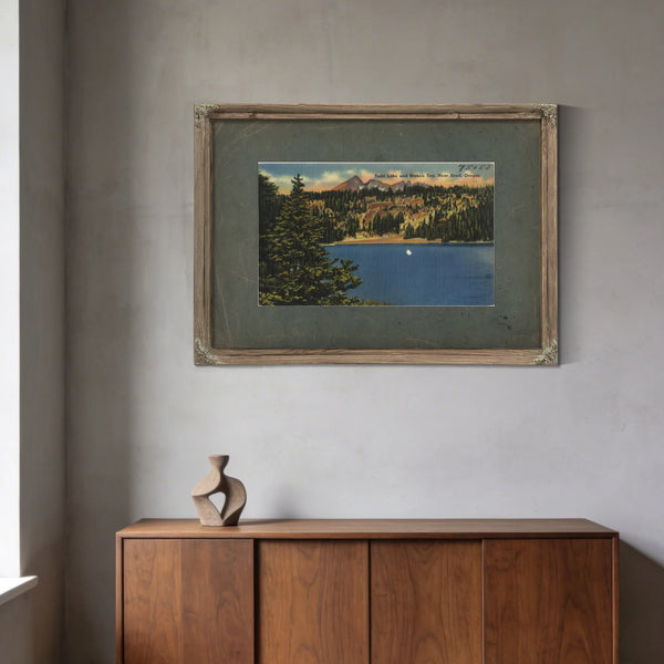 Todd Lake And Broken Top Near Bend Oregon — vintage wall art by Bella Frye