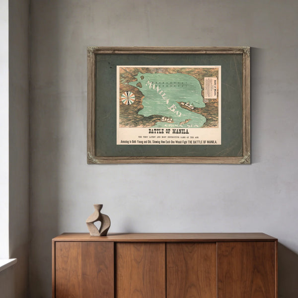 Battle of Manila 19th Century — Framed Wall Art Room View | Bella Frye