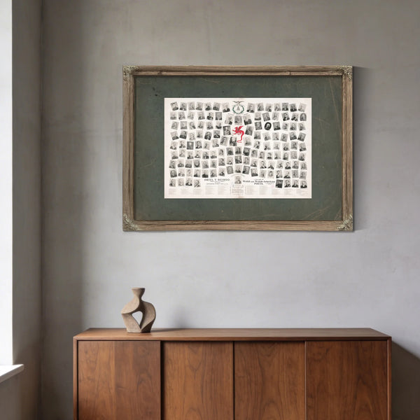 a Gallery of Welsh and Welsh American Poets 1893 — Framed Wall Art Room View | Bella Frye