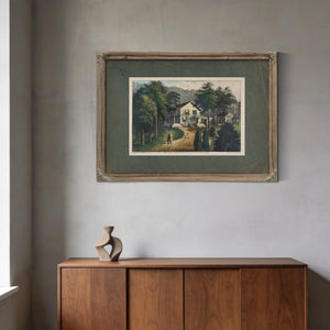 Chappaqua Farm West Chester County Ny the Residence of the Hon Horace Greely — Framed Wall Art Room View | Bella Frye