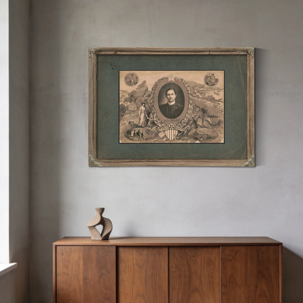 John Mitchell the Miners Champion 193 — Framed Wall Art Room View | Bella Frye
