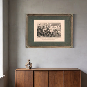 Death of the Hon Andrew Johnson Us Senator From Tennessee and Ex President O — Framed Wall Art Room View | Bella Frye