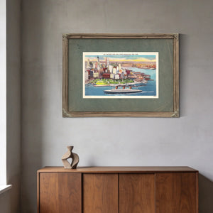 Harbor of Ambition Lower Manhattans Gilded Gateway — Framed Wall Art Room View | Bella Frye