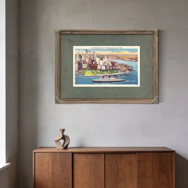 Harbor of Ambition Lower Manhattans Gilded Gateway — Framed Wall Art Room View | Bella Frye