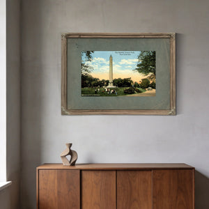 Cleopatras Needle the Egyptian Enigma in the American Garden — Framed Wall Art Room View | Bella Frye