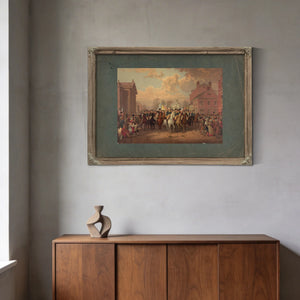 Evacuation Da and Washingtons Triumphal Entry in New York City Nov 25th 1783 1 — Framed Wall Art Room View | Bella Frye