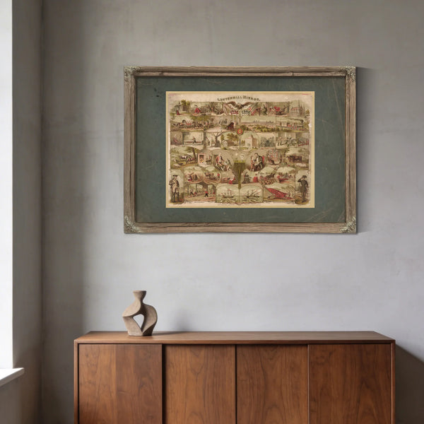 Centennial Mirror 19th Century — Framed Wall Art Room View | Bella Frye