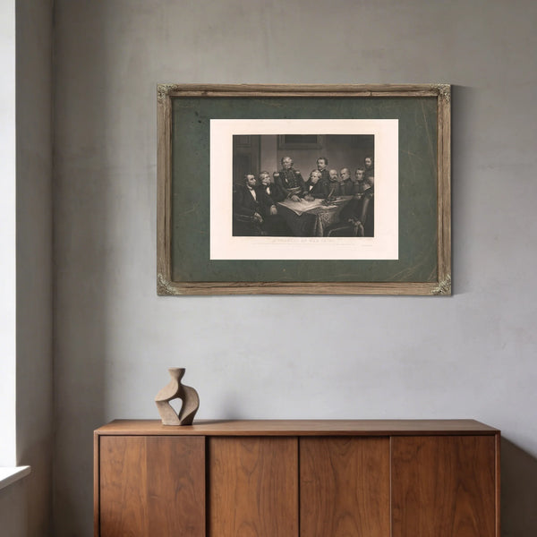 a Council of War in 61 19th Century — Framed Wall Art Room View | Bella Frye