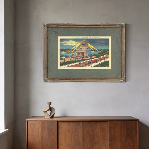 The Generals Eternal Vigil Riverside Mausoleum Nocturne — Framed Wall Art Room View | Bella Frye