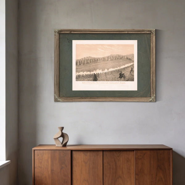 Battle of Perryvillethe Extreme Left Starkweathers Brigade 19th Century — Framed Wall Art Room View | Bella Frye