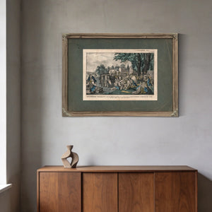 William Penns Treaty With the Indians When He Founded the Province of Pennsyl — Framed Wall Art Room View | Bella Frye