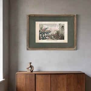 Battle of Monterethe Americans Forcing Their Way to the Main Plaza Sept 23th — Framed Wall Art Room View | Bella Frye