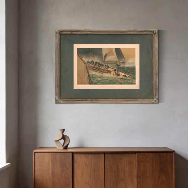 Dash Around the Lightship 1887 — Framed Wall Art Room View | Bella Frye
