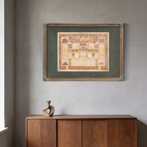 Historical Pictorial Record of the Me Church 194 — Ebony Framed Canvas Print | Bella Frye