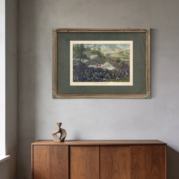 Battle of Chickamaugasept 19 2 1863federal Gen Rosecrans Com Confederate G — Framed Wall Art Room View | Bella Frye