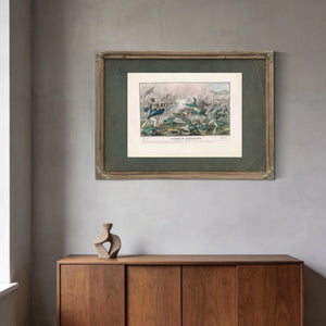 Battle of Churubuscofought Near the City of Mexico 2th of August 1847 1847 — Framed Wall Art Room View | Bella Frye