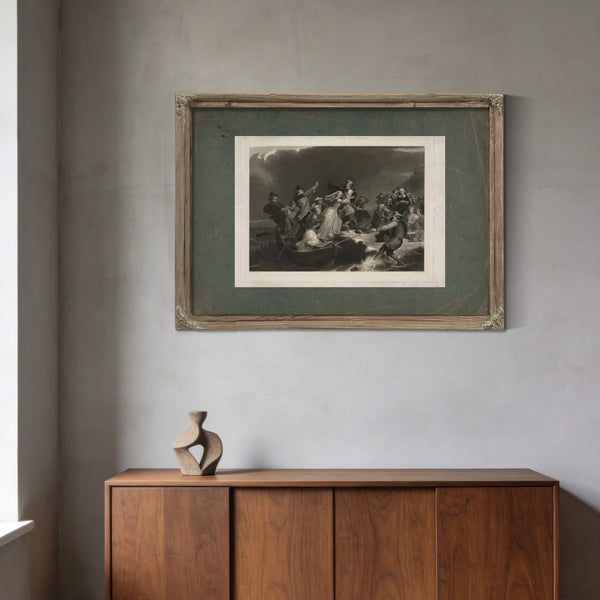Landing of the Pilgrims on Plymouth Rock 162 1869 — Framed Wall Art Room View | Bella Frye
