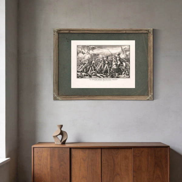 A Little More Grape Capt Bragg General Taylor at the Battle of Buena Vista Feb — Framed Wall Art Room View | Bella Frye
