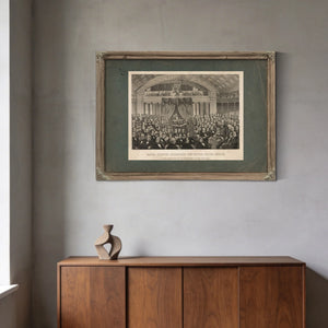 Daniel Webster Addressing the United States Senate in the Great Debate of Th — Framed Wall Art Room View | Bella Frye