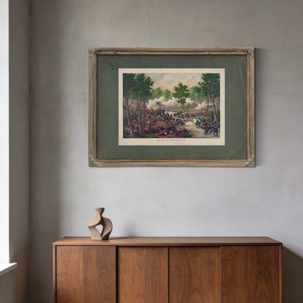 Battle of Spottsylvaniaengagements at Laurel Hill Ny River Va May 8 to 18 1 — Framed Wall Art Room View | Bella Frye