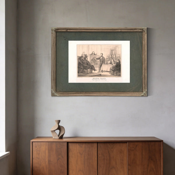 Abraham Lincoln Defending Young Armstrong 1865