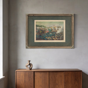 Battle of Williamsburggen Hancocks Charge May 5 1862 Union Gen Mcclellan Con — Framed Wall Art Room View | Bella Frye