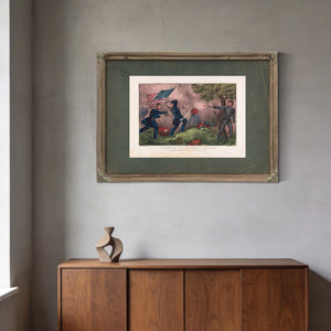 Death of Col Edward D Baker_ at the Battle of Balls Bluff Near Leesburg Va O — Framed Wall Art Room View | Bella Frye