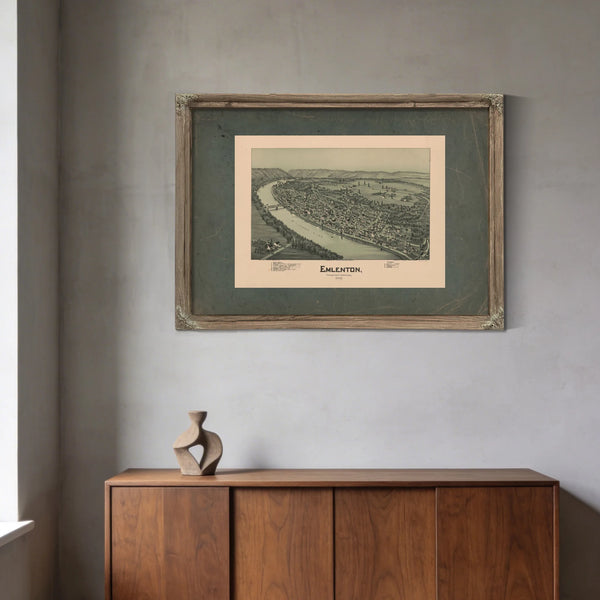 Emlenton Venango County Pennsylvania 1897 1897 — Framed Wall Art Room View | Bella Frye