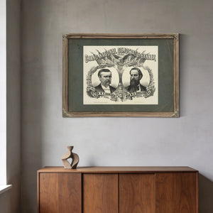 Grand National Democratic Banner_ 188 188 — Framed Wall Art Room View | Bella Frye
