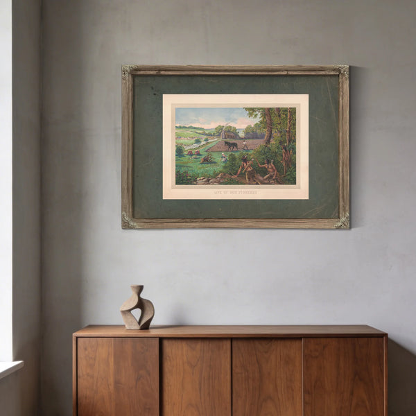 Life of Our Pioneers 1915 — Framed Wall Art Room View | Bella Frye