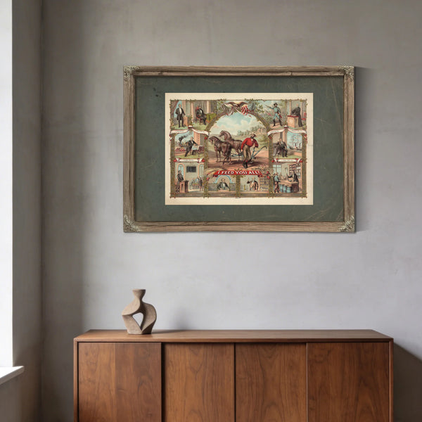 I Feed You All! 1875 — Framed Wall Art Room View | Bella Frye