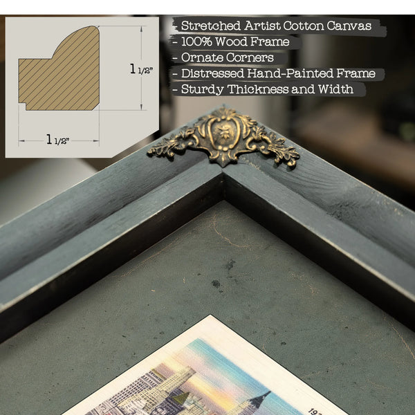 Harbor of Ambition Lower Manhattans Gilded Gateway — Framed Wall Art Room View | Bella Frye