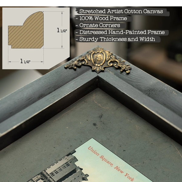 Union Square in Fading Light a Manhattan Memory Suspended in Time — Framed Wall Art Room View | Bella Frye