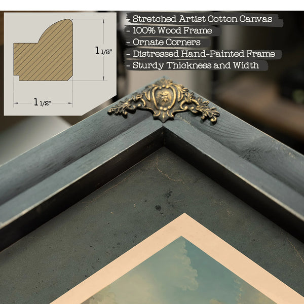 Gw Gail Ax Navy 1886 — Framed Wall Art Room View | Bella Frye