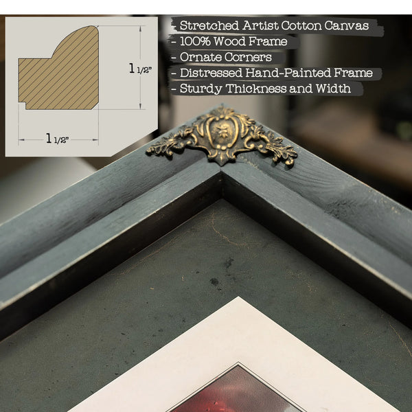 Burning of the Ocean Monarch of Boston in the English Channel August 24th 18 — Framed Wall Art Room View | Bella Frye