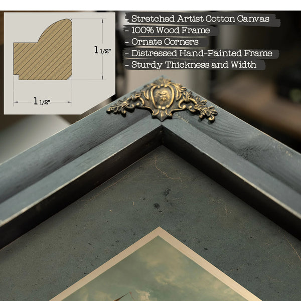 Castle Garden New York Showing Bartholdis Statue of Liberty 1887 — Framed Wall Art Room View | Bella Frye