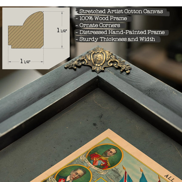 All United for Liberty! 1917 — Framed Wall Art Room View | Bella Frye