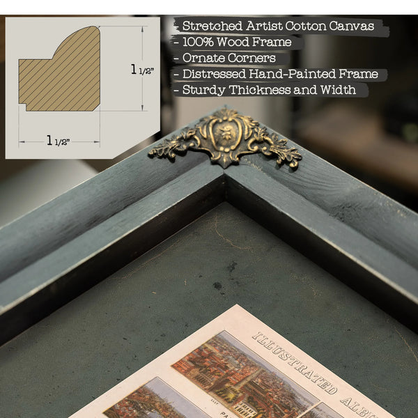 Illustrated Album of Baltimore City and Vicinity 1872 — Framed Wall Art Room View | Bella Frye