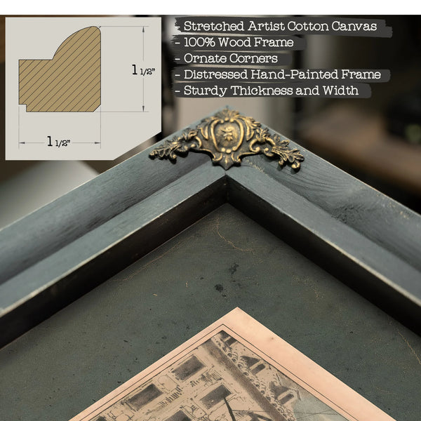 Destruction of Tea at Boston Harbor 1846 — Framed Wall Art Room View | Bella Frye