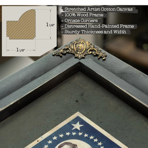 for President Abram Lincoln for Vice President Hannibal Hamlin 186 — Framed Wall Art Room View | Bella Frye
