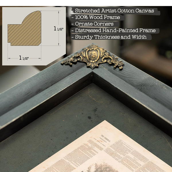 Diagram of the Federal Government or the Great Republic of the United States — Framed Wall Art Room View | Bella Frye