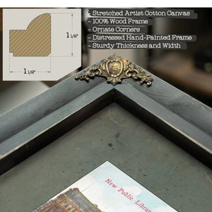 The Grand Repository New York Public Library Postcard — Framed Wall Art Room View | Bella Frye