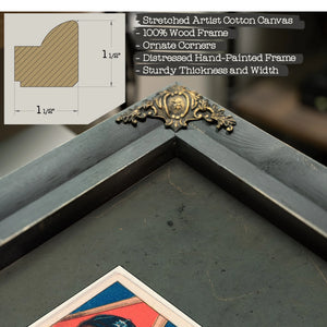 George Moriartyty Cobb Detroit Tigers Baseball Card Portrait 2 — Framed Wall Art Room View | Bella Frye
