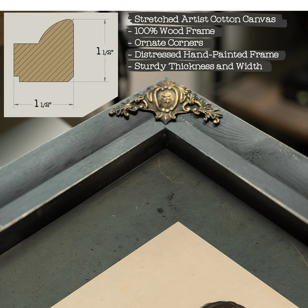 Abraham Lincoln of Illinois Andrew Johnson of Tennessee 1864 — Framed Wall Art Room View | Bella Frye