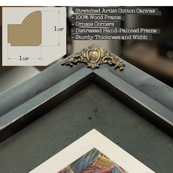 Americas Welcome to Dewey 1899 — Framed Wall Art Room View | Bella Frye