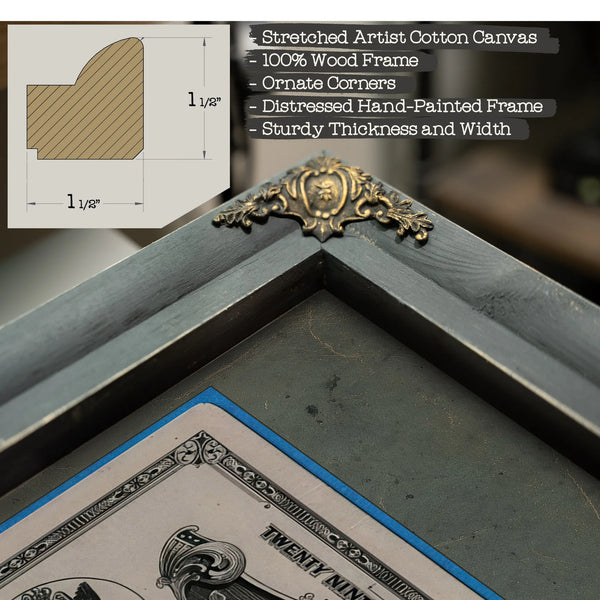 Ticket to the 1926 Army Navy Game 2 Front — Framed Wall Art Room View | Bella Frye