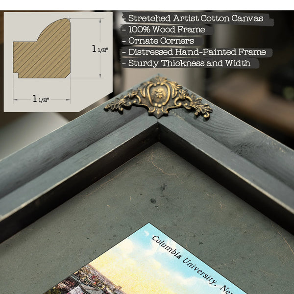 The Academy on Morningside Heights a Scholars Aerial Reverie — Framed Wall Art Room View | Bella Frye