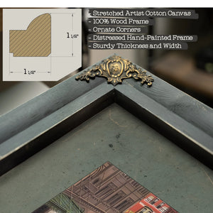 The Broadway Line Gilded Age Street Scene — Framed Wall Art Room View | Bella Frye