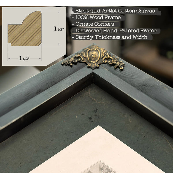 Declaration of Independence July 4th 1776 1835 1856 — Framed Wall Art Room View | Bella Frye
